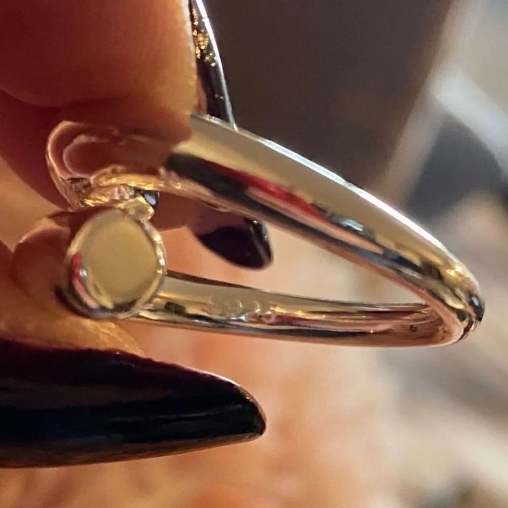 The Axis 925 adjustable modern statement ring in silver - Picture 2 of 6